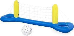 Bestway Inflatable Volleyball | Swimming Pool Toy, Complete Volleyball Set, Inflatable Ball, and Net