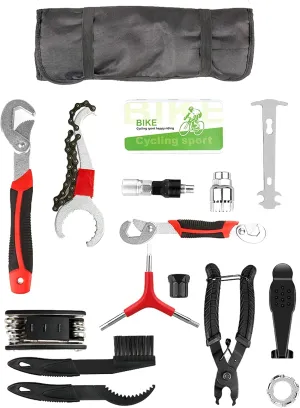 Bike Tire Repair Kit,with Bicycle Multi-Tool Saddle Bags,13 Piece Set,Lightweight and Portable,Perfectly Suitable for Repairing Mountain Bikes, Road Bikes,Foldable Bike, Children Bike,Set