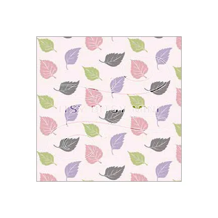 Birch Leaf Toss - Dollhouse Wallpaper