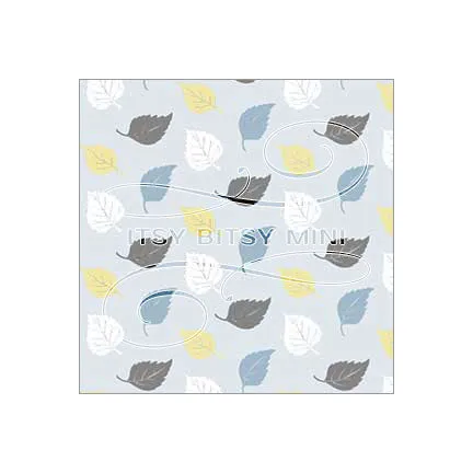 Birch Leaf Toss - Dollhouse Wallpaper
