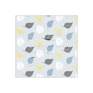 Birch Leaf Toss - Dollhouse Wallpaper