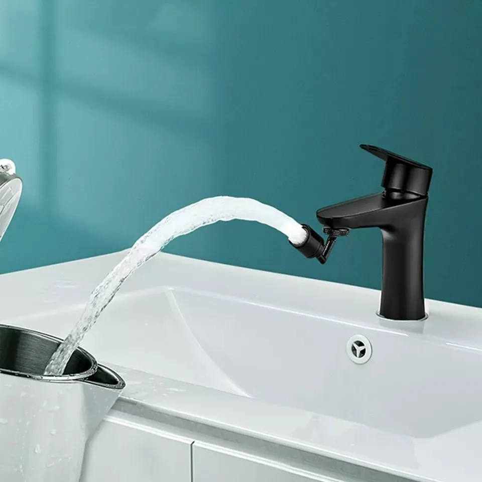 Black Flexible Faucet - 720° Bendable Kitchen Sink Tap Spray Head Tools