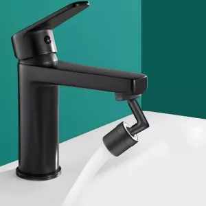 Black Flexible Faucet - 720° Bendable Kitchen Sink Tap Spray Head Tools