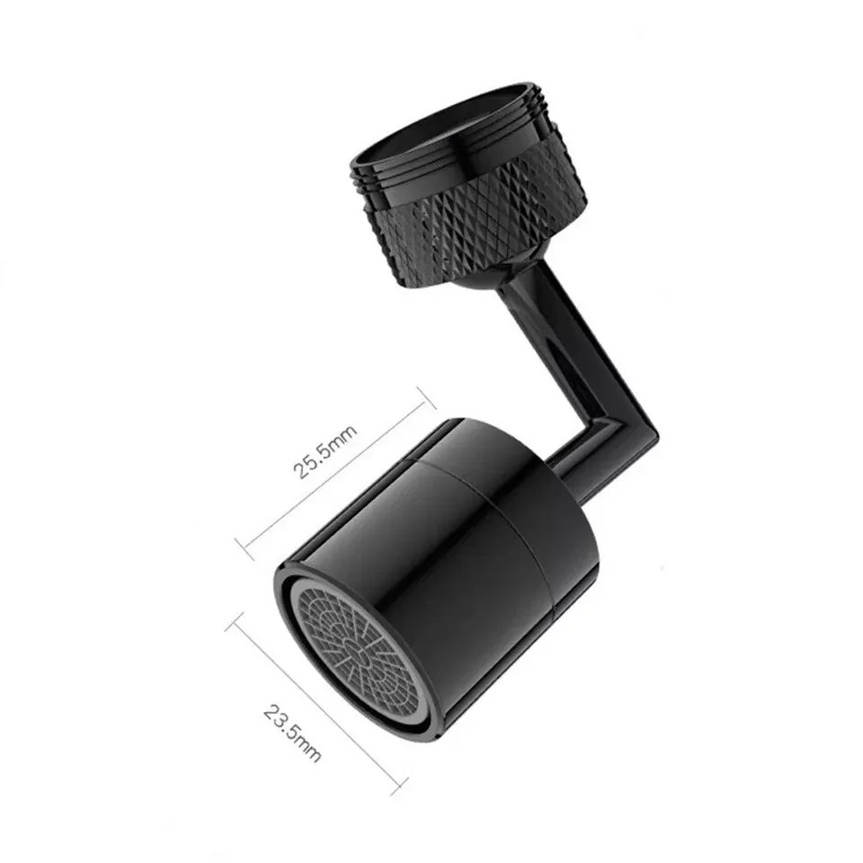 Black Flexible Faucet - 720° Bendable Kitchen Sink Tap Spray Head Tools