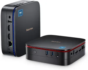 Blackview Mini PC Intel 12th N95, Mini Computer 16GB RAM 512GB SSD, Micro PC Support 2TB Expansion, Dual 4K HDMI Display, Dual WiFi, BT4.2, Compact and Efficient Micro Desktop Computer