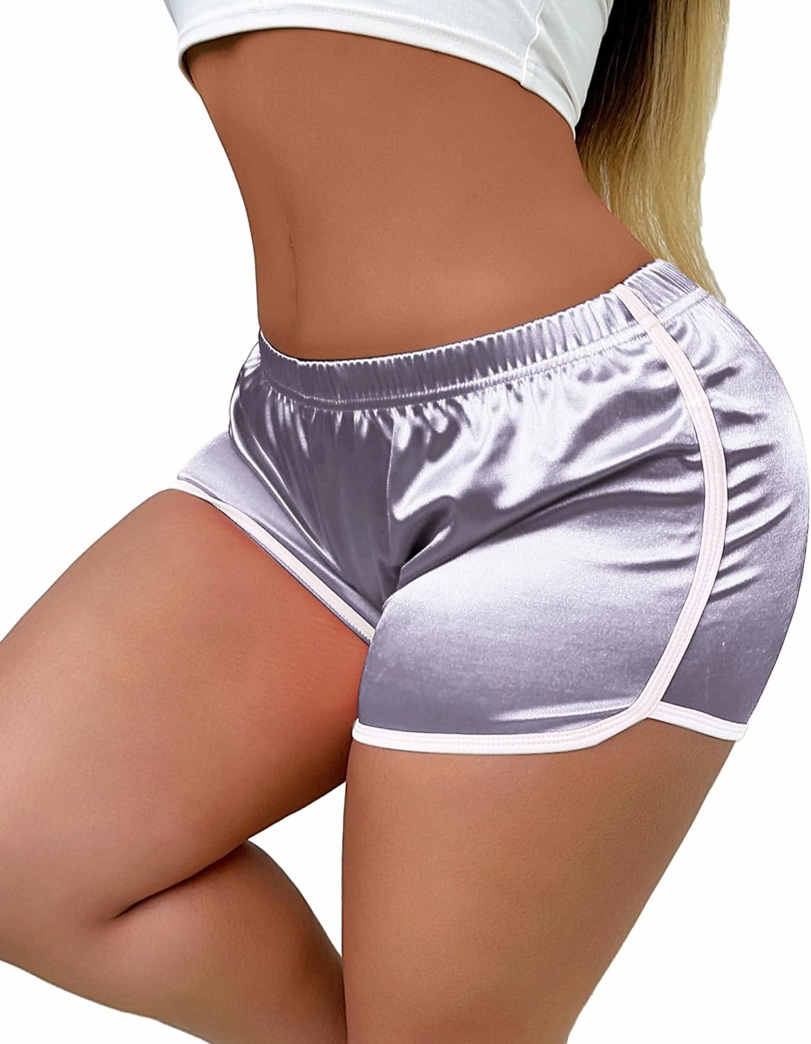 Booty Shorts for Women Sexy Micro Lounge Biker Running Athletic Shorts Workout Hot Pants Rave Bottoms