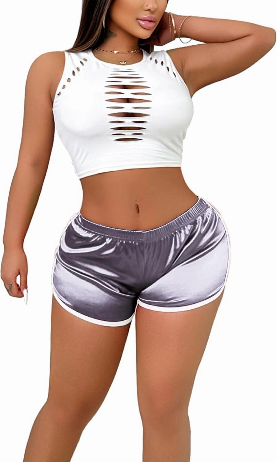 Booty Shorts for Women Sexy Micro Lounge Biker Running Athletic Shorts Workout Hot Pants Rave Bottoms