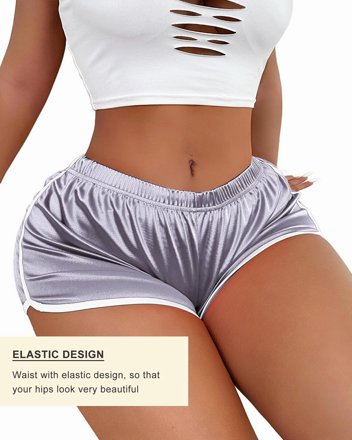 Booty Shorts for Women Sexy Micro Lounge Biker Running Athletic Shorts Workout Hot Pants Rave Bottoms