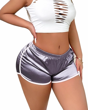 Booty Shorts for Women Sexy Micro Lounge Biker Running Athletic Shorts Workout Hot Pants Rave Bottoms