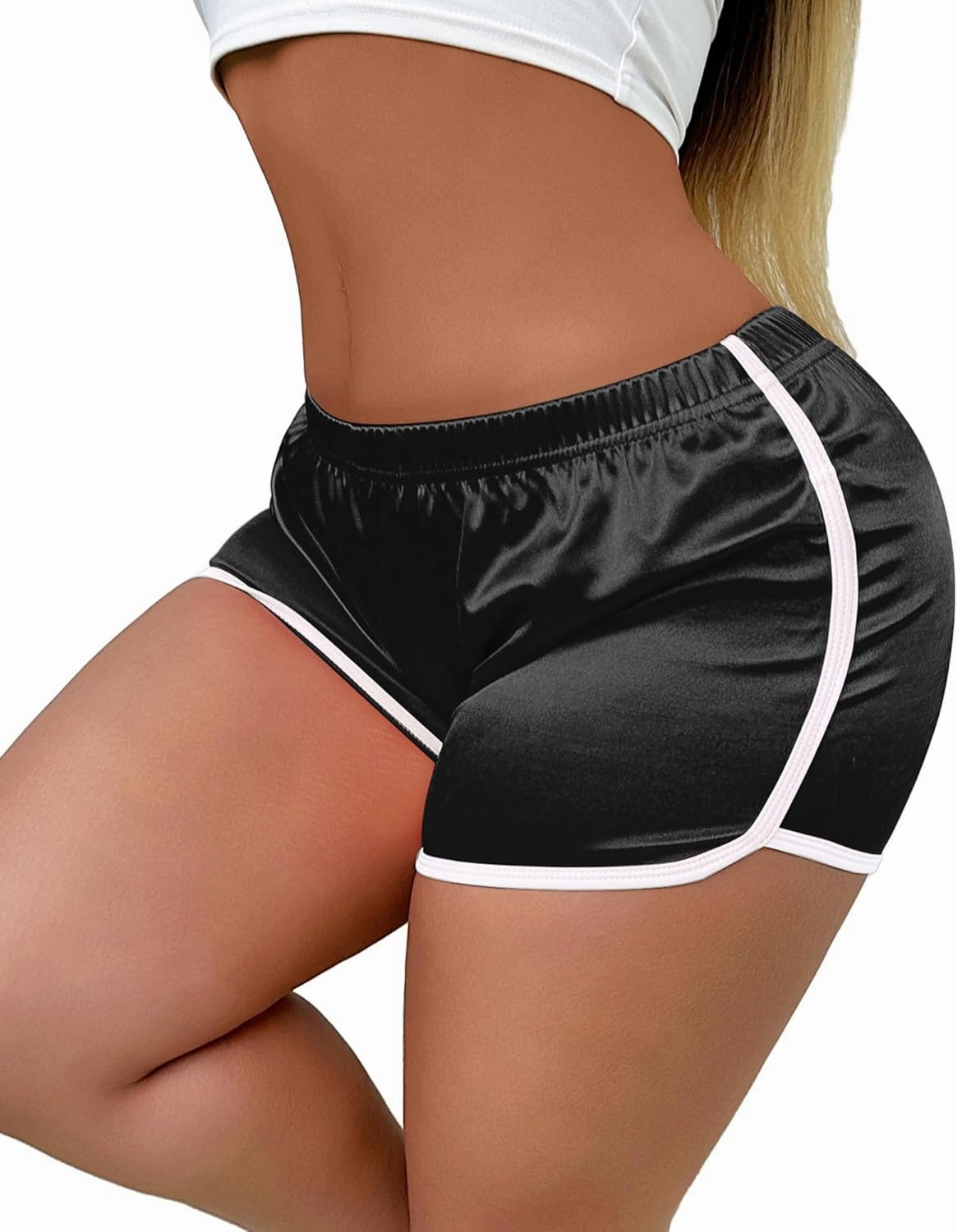 Booty Shorts for Women Sexy Micro Lounge Biker Running Athletic Shorts Workout Hot Pants Rave Bottoms