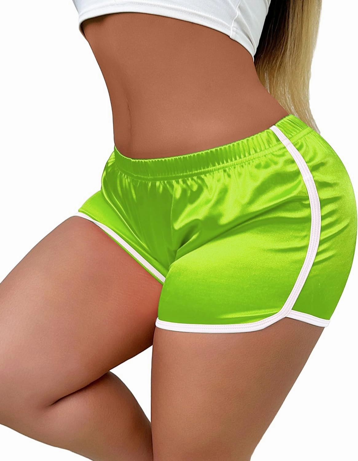 Booty Shorts for Women Sexy Micro Lounge Biker Running Athletic Shorts Workout Hot Pants Rave Bottoms