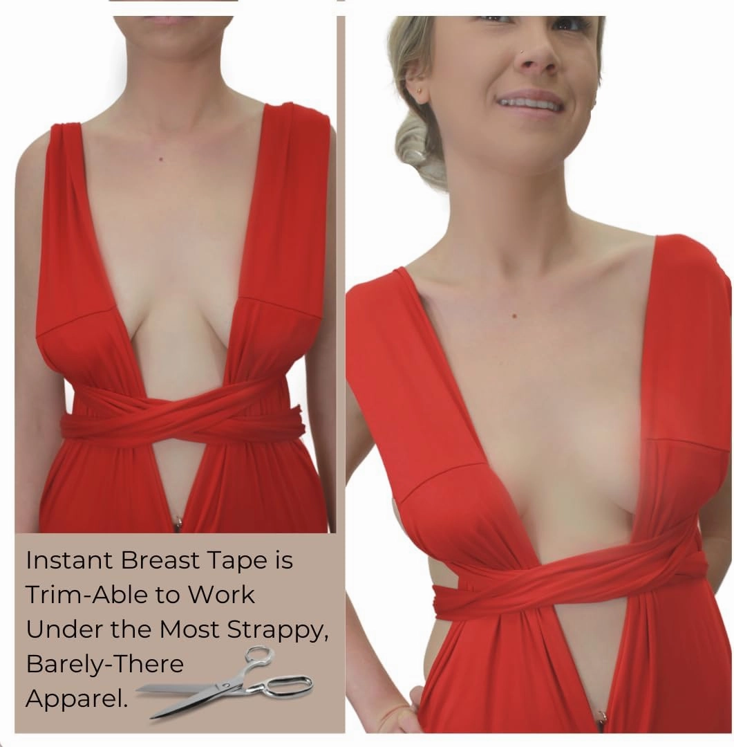 Breast Lift Tape/Breast Tape/Boob Tape/Sticky Bra- No Bra Solution for Backless and Strapless Fashions/Waterproof BoobLifts