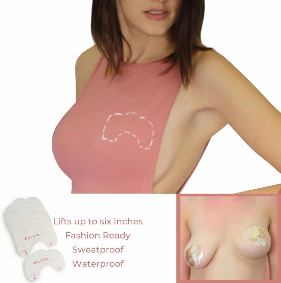Breast Lift Tape/Breast Tape/Boob Tape/Sticky Bra- No Bra Solution for Backless and Strapless Fashions/Waterproof BoobLifts