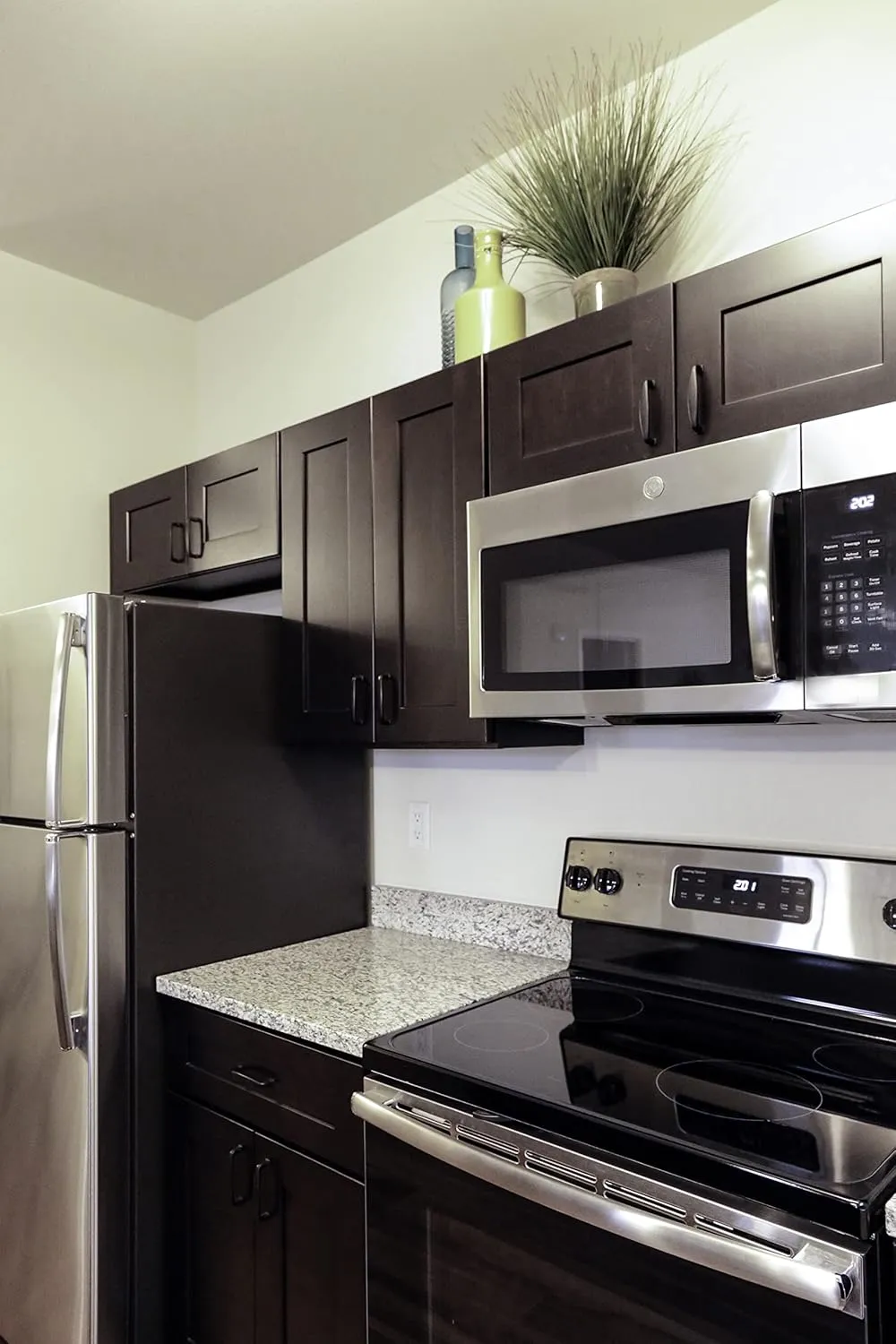 Brookings Shaker Fully Assembled Wall Kitchen Cabinet W2436, 24 W x 12 D x 36 H, Brown, Solid Wood, Design House, 569004
