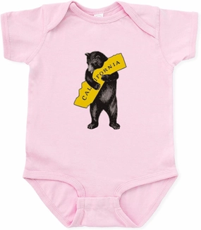 CafePress Vintage California Bear Hug Illustration Body Suit Cute Infant Bodysuit Baby Romper