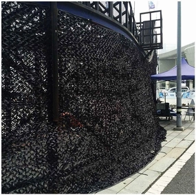 Camouflage Net Awnings Camouflage Net Mesh Net Blinds for Kids Room Army Militray Resistant Shooting Hunting Hide Camping Tents Shade Reusable for Sunshade Shelters ( Color : Black , Size : 5x5M )