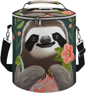 Camping Cooler Bag, Cute Sloth Print Portable Ice Pack Outdoor Cooler Bag Picnic Cooler Bag Foldable Cooler Bag, style