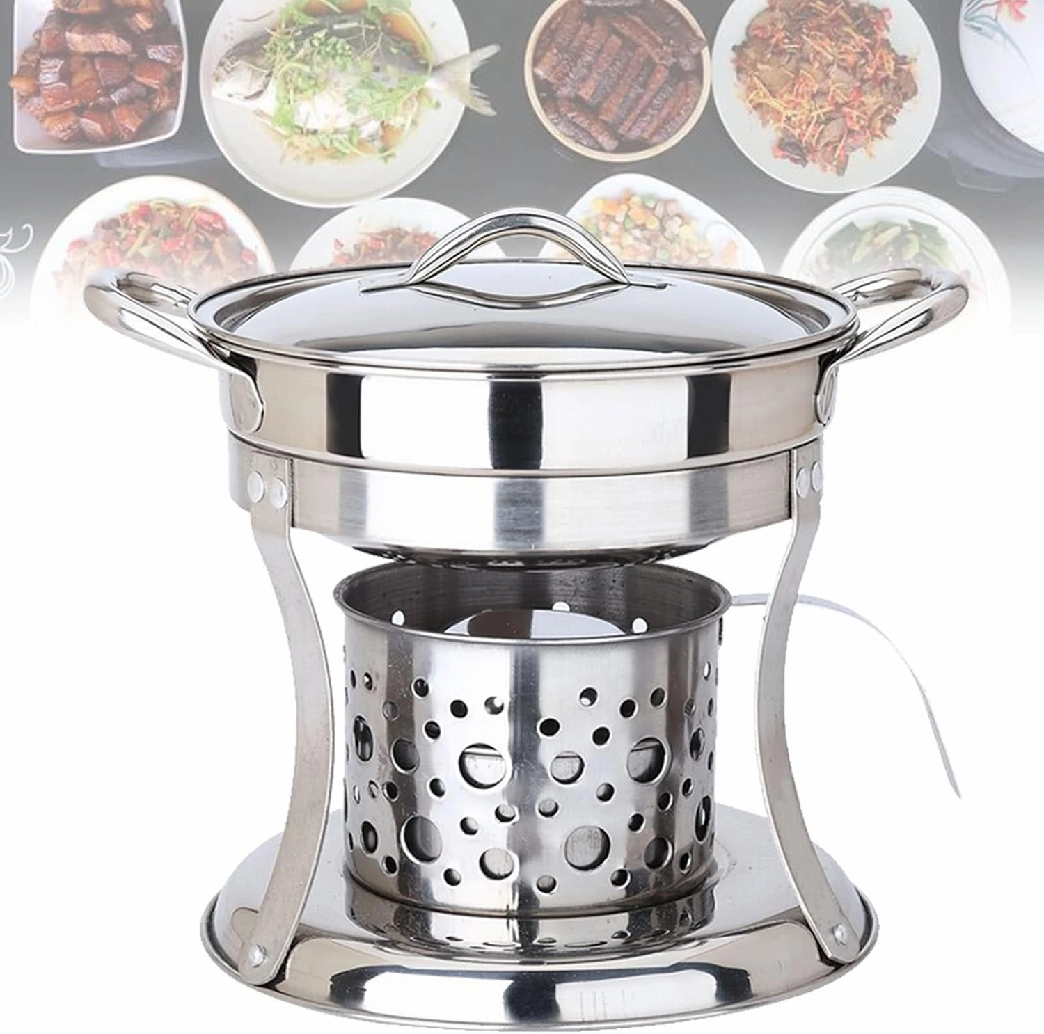 Camping Stove, Hot Pot Alcohol Stove, tainless Steel Stoves, Portable Backpacking Stove, Backpacking Burner, Stainless Steel Spirit Cookers