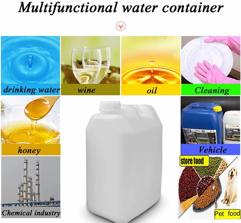 Camping Water Carrier 2 PACK Universal Water Storage Containers With Ergonomic Handle, Reusable Thicken BPA-Free Environmental Bottles Translucent For Residential Commercial Industria(Size:2.5L-WHITE)