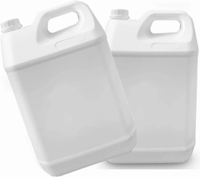 Camping Water Carrier 2 PACK Universal Water Storage Containers With Ergonomic Handle, Reusable Thicken BPA-Free Environmental Bottles Translucent For Residential Commercial Industria(Size:2.5L-WHITE)