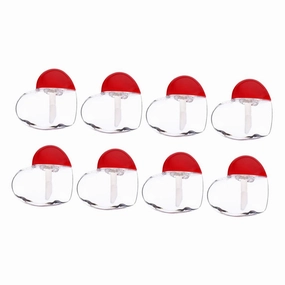 CANIGHT 25sets Lip Gloss Bottle Chic Heart Lipstick Holder for Lip Color Portable Reusable for Women Makeup Fun
