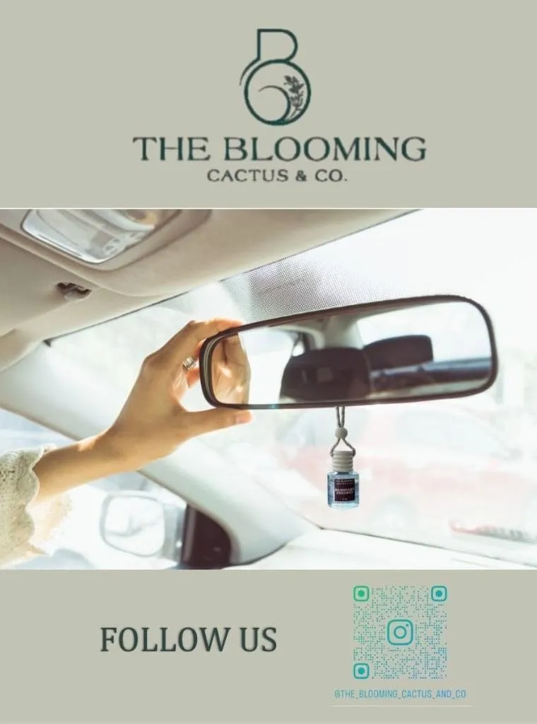 Car Air Freshener with 1 Oz Refill included | Car scented on the go | Car Air Freshener | Long Lasting Hanging Fragrance | Phthalate Free Fragrance. (Mahogany Teakwood, 8 ml)