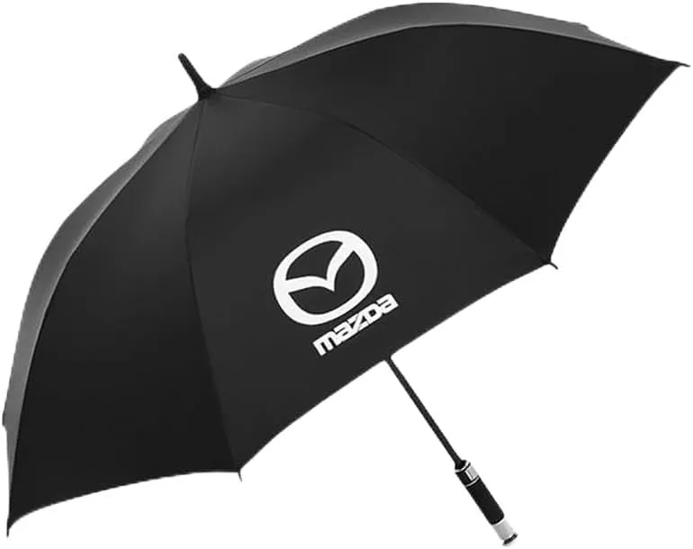 Car Umbrella for Mazda Biante 2008-2018, Stick Umbrella Windproof Umbrella for Rain Compact Travel Umbrella Golf Umbrellas Unbreakable Stick Rain Umbrella for Women and Men