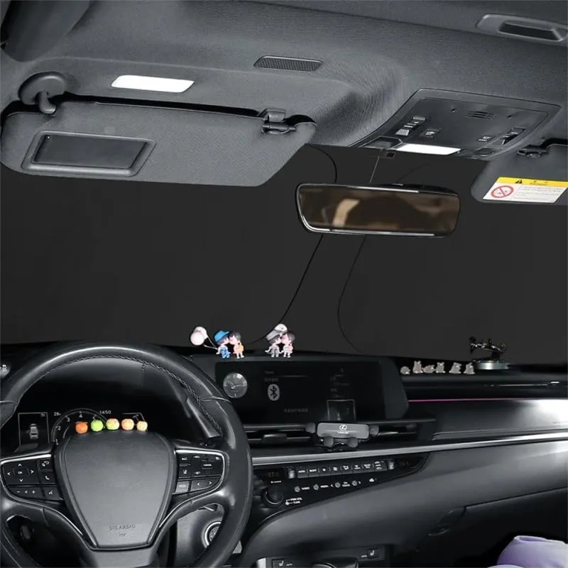 Car Windshield Sunshade for Mitsubishi Montero Sport 2019-2023, Block UV Rays Sun Visor Protector, Front Window Sunshades, Windscreen Sunshade,A 140CM