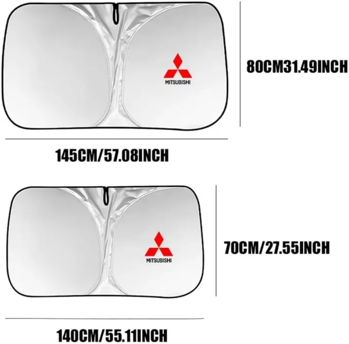 Car Windshield Sunshade for Mitsubishi Montero Sport 2019-2023, Block UV Rays Sun Visor Protector, Front Window Sunshades, Windscreen Sunshade,A 140CM
