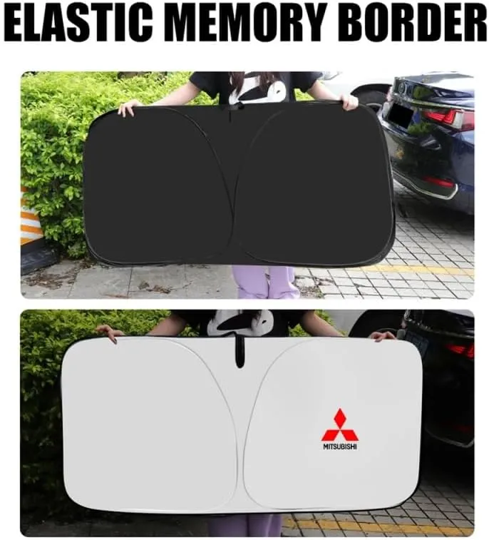 Car Windshield Sunshade for Mitsubishi Montero Sport 2019-2023, Block UV Rays Sun Visor Protector, Front Window Sunshades, Windscreen Sunshade,A 140CM