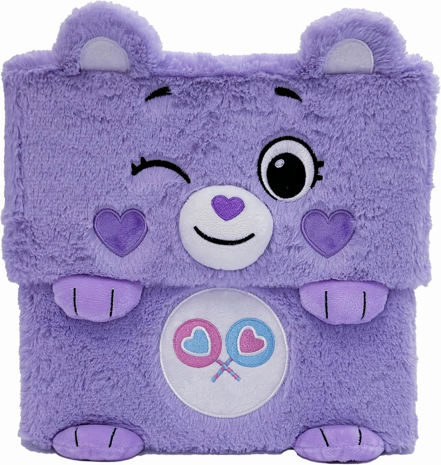 Care Bears: Storables 10" Box - Share Bear - Purple Character Themed Bin, Fabric Storage Container, Opening Top Lid, Holds Toys Books & More, Licensed