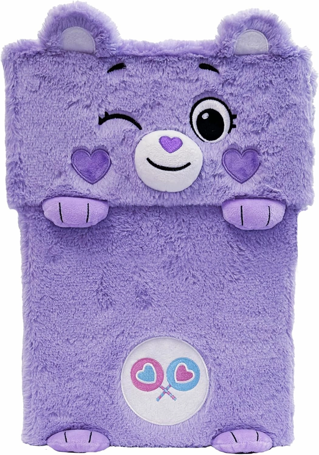 Care Bears: Storables 10" Box - Share Bear - Purple Character Themed Bin, Fabric Storage Container, Opening Top Lid, Holds Toys Books & More, Licensed