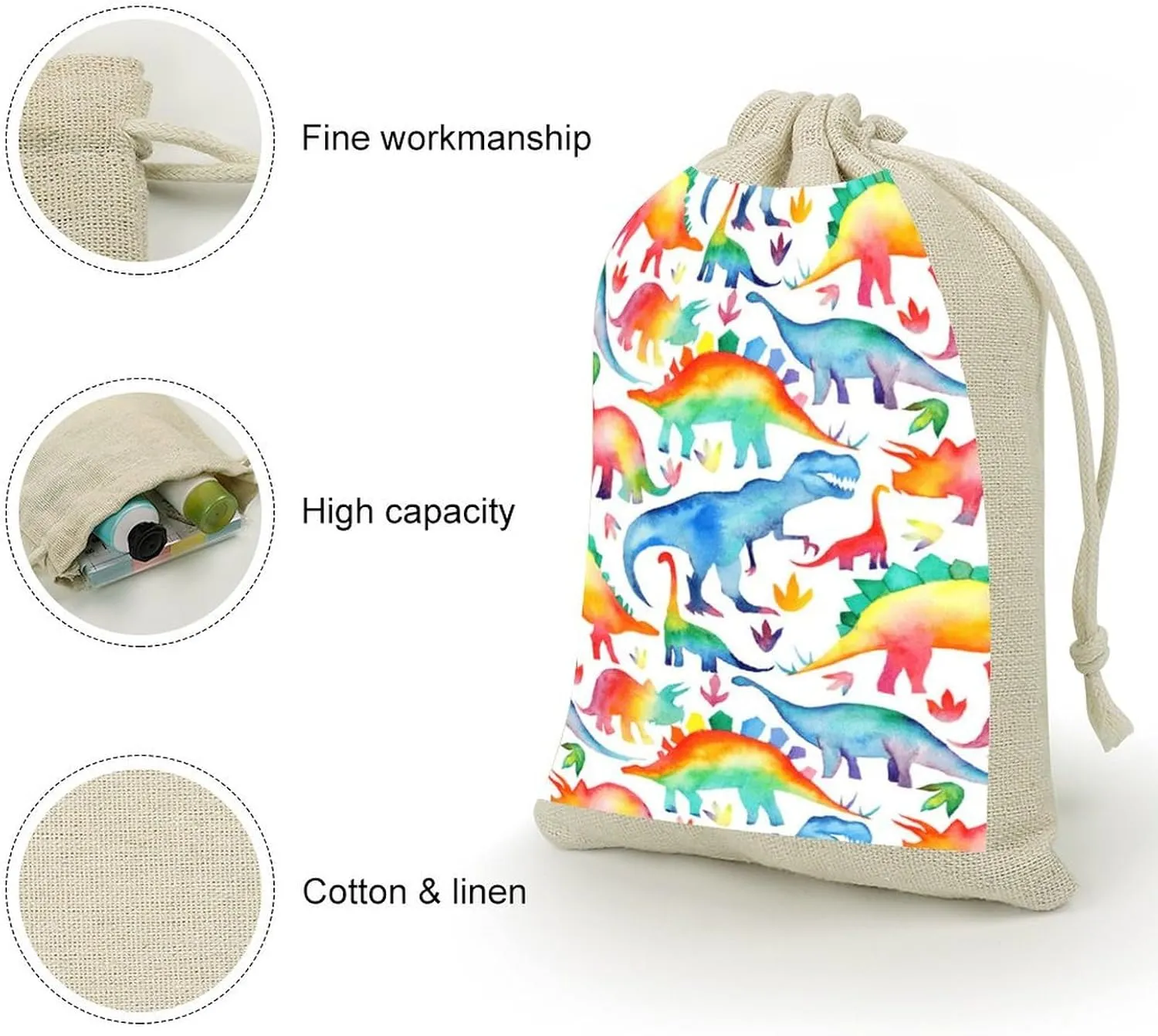 Catoon Dinosaur Lightweight And Compact Small Bundle Pocket