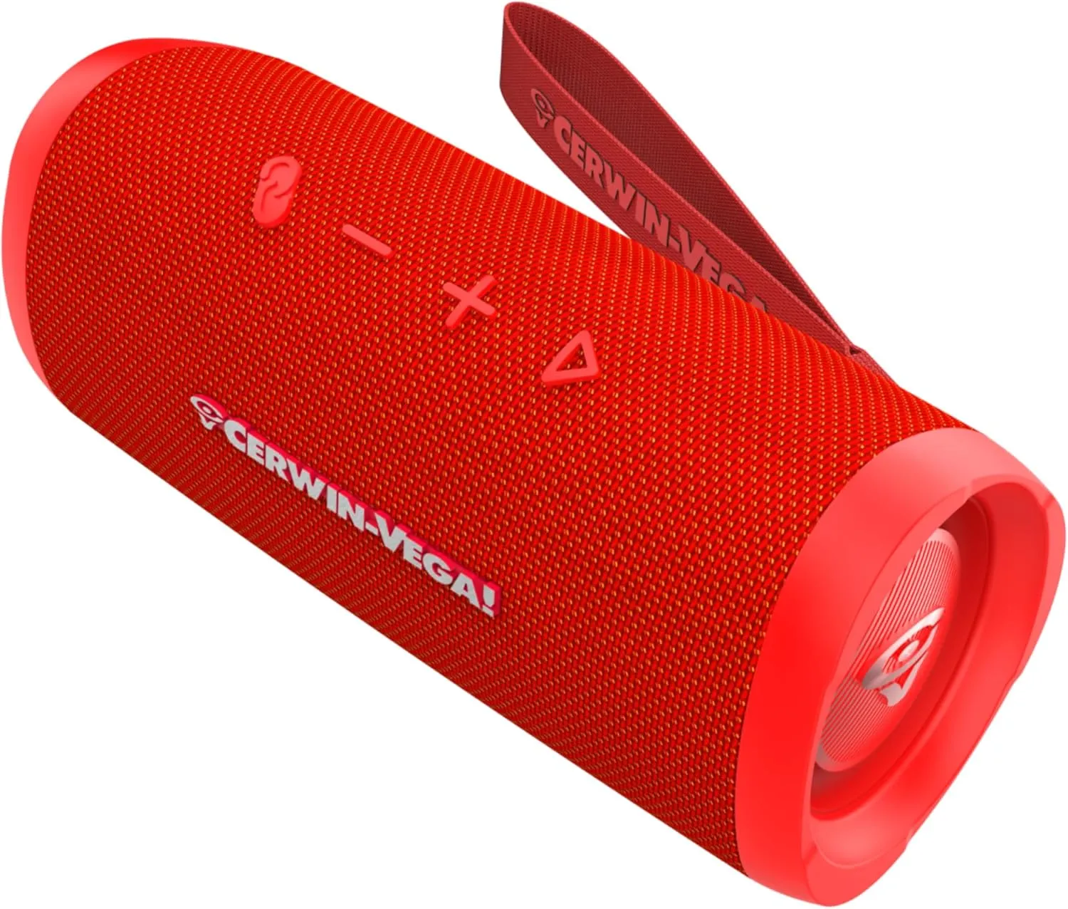 CERWIN-VEGA! Vega Mini - VMRED Compact Bluetooth Speaker, Powerful Bass, Portable Wireless Speaker for Travel, Home, and Outdoor Use – Red
