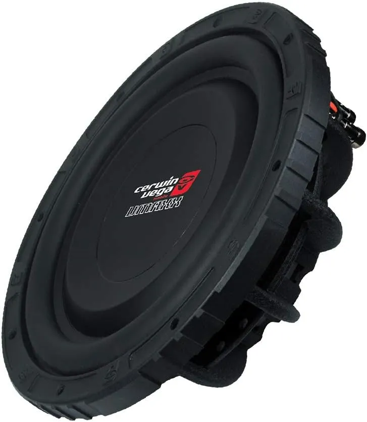 Cerwin Vega VMAXX Shallow Series 12" 400W RMS High-Performance Dual 4-Ohm Car Audio Subwoofer by Cerwin Vega: Enhanced Cooling, Superior Sound Quality & Easy Installation VMAXS124