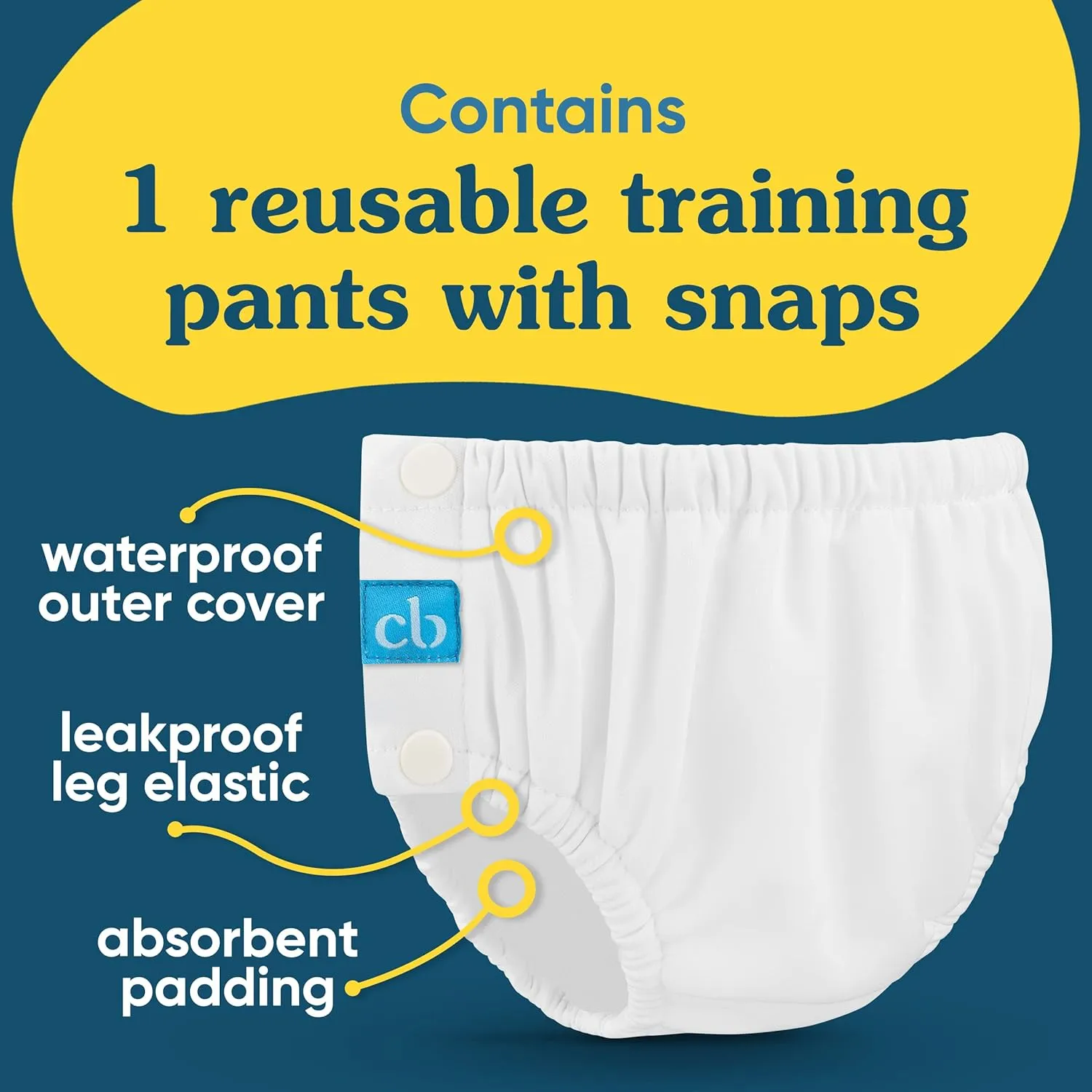 Charlie Banana Reusable Potty Training Underwear with Snaps, Designed to minimize Accidents, Pink Forest, Size M (16-28 lbs)