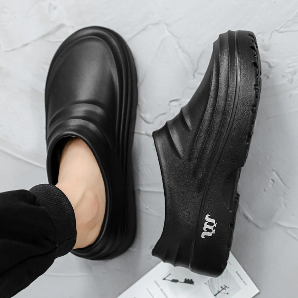 Chef Shoes for Men, Armadillo Chef Shoes Non-Slip Clogs Water Proof Work Shoes Mens Lightweight Kitchen Shoes for Gardener Men Indoor and Outdoor Kitchen Office
