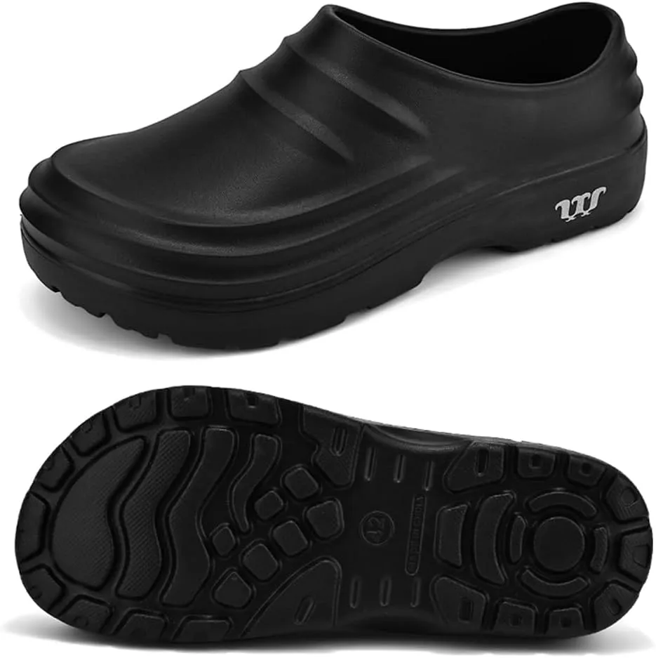 Chef Shoes for Men, Armadillo Chef Shoes Non-Slip Clogs Water Proof Work Shoes Mens Lightweight Kitchen Shoes for Gardener Men Indoor and Outdoor Kitchen Office