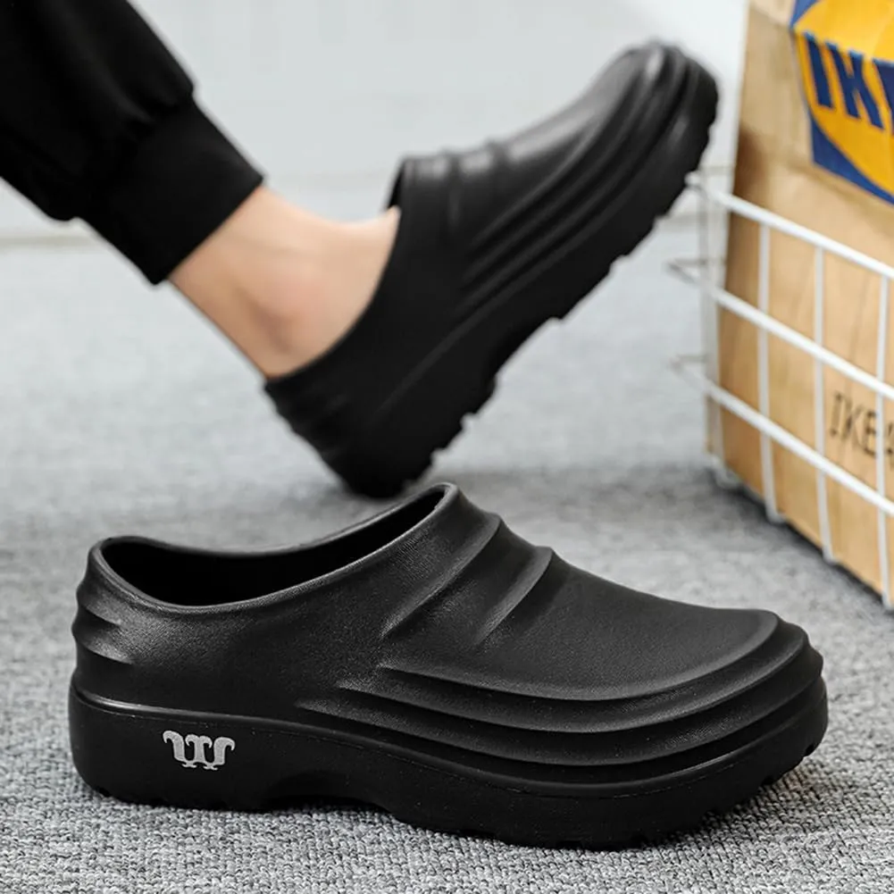Chef Shoes for Men, Armadillo Chef Shoes Non-Slip Clogs Water Proof Work Shoes Mens Lightweight Kitchen Shoes for Gardener Men Indoor and Outdoor Kitchen Office
