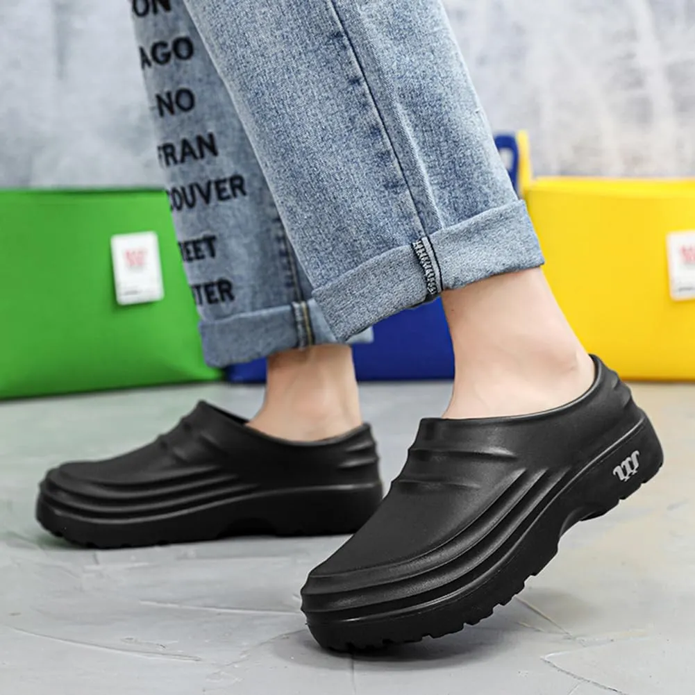 Chef Shoes for Men, Armadillo Chef Shoes Non-Slip Clogs Water Proof Work Shoes Mens Lightweight Kitchen Shoes for Gardener Men Indoor and Outdoor Kitchen Office