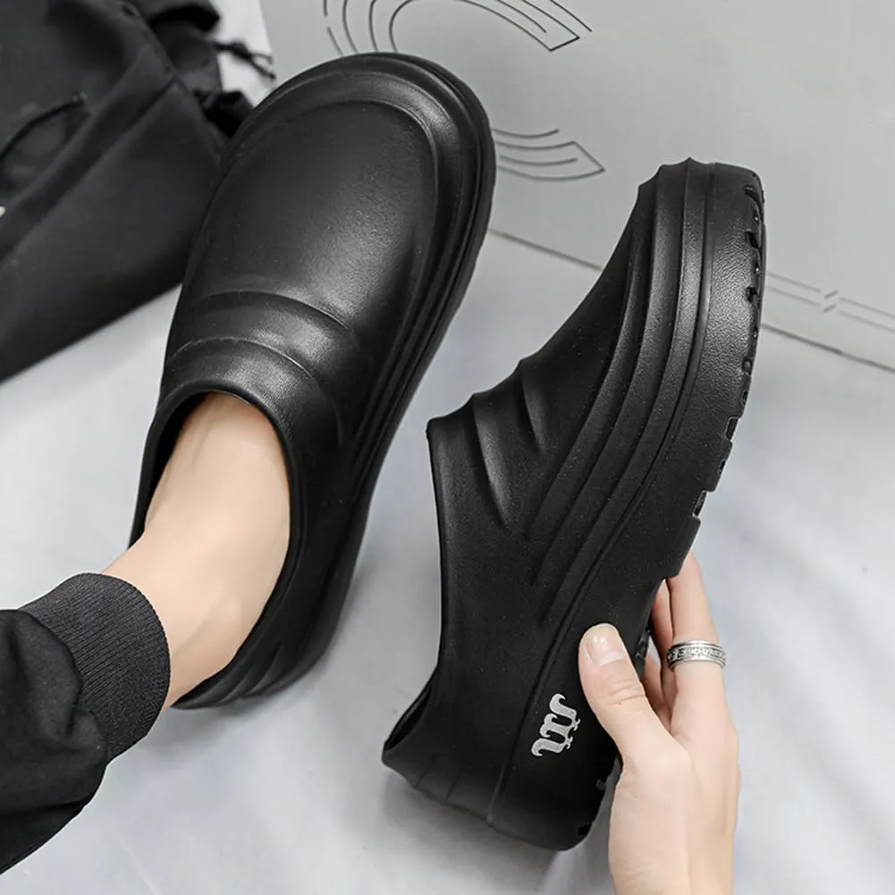 Chef Shoes for Men, Armadillo Chef Shoes Non-Slip Clogs Water Proof Work Shoes Mens Lightweight Kitchen Shoes for Gardener Men Indoor and Outdoor Kitchen Office