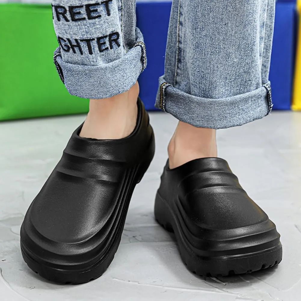 Chef Shoes for Men, Armadillo Chef Shoes Non-Slip Clogs Water Proof Work Shoes Mens Lightweight Kitchen Shoes for Gardener Men Indoor and Outdoor Kitchen Office
