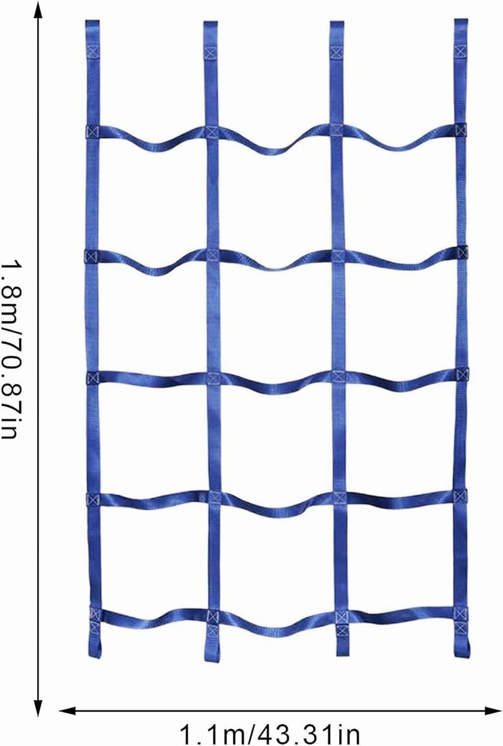 Children's Climbing net Climbing Net, Heavy Duty Climbing Cargo Net Rope Ladder, Outdoor Cargo Net for Climbing(Dark Blue)
