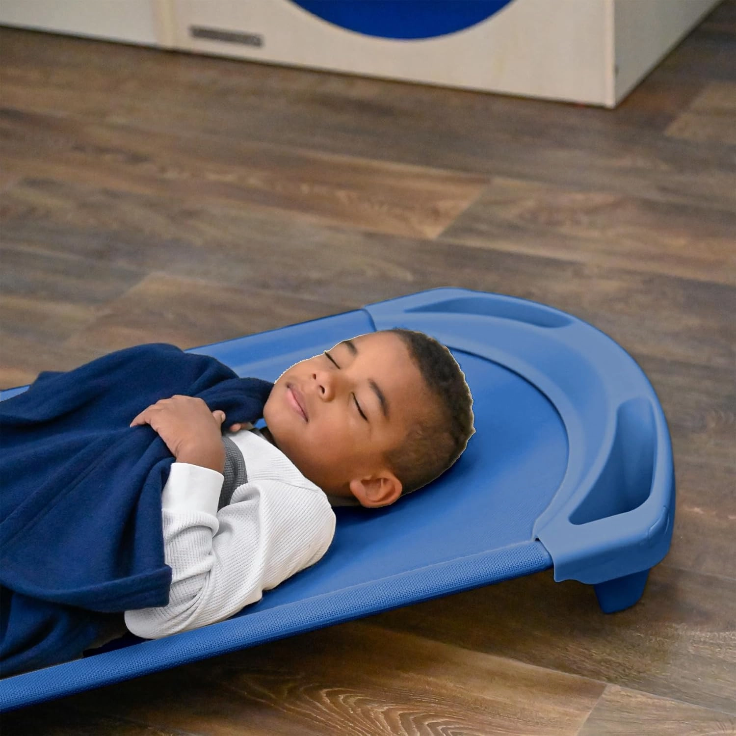 Children’s Factory AFB5730OB Space Line Single Cot, Standard, 55" Height, 22" Length, 5" Width, Blue