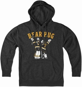 Chowdaheadz Bear Hug Boston Hockey Hoodie – Unisex Pullover Sweatshirt Soft Cotton Blend