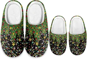 Christmas Slippers for Family Christmas Slippers Matching Sets Reindeer Christmas House Santa Claus Slippers Funny Christmas Slippers