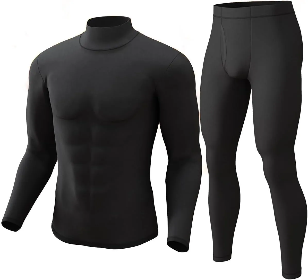 CL convallaria Long Johns Thermal Underwear for Men Soft Fleece Lined Base Layer Cold Weather Top Bottom Gift Set