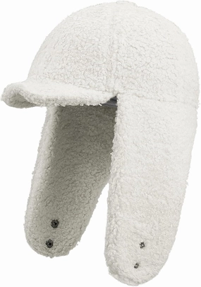 Clakllie Unisex Winter Trapper Hat Trooper Hat with Visor Snow Eskimo Hat Warm Russian Hat Ski Hat Earflaps Baseball Cap