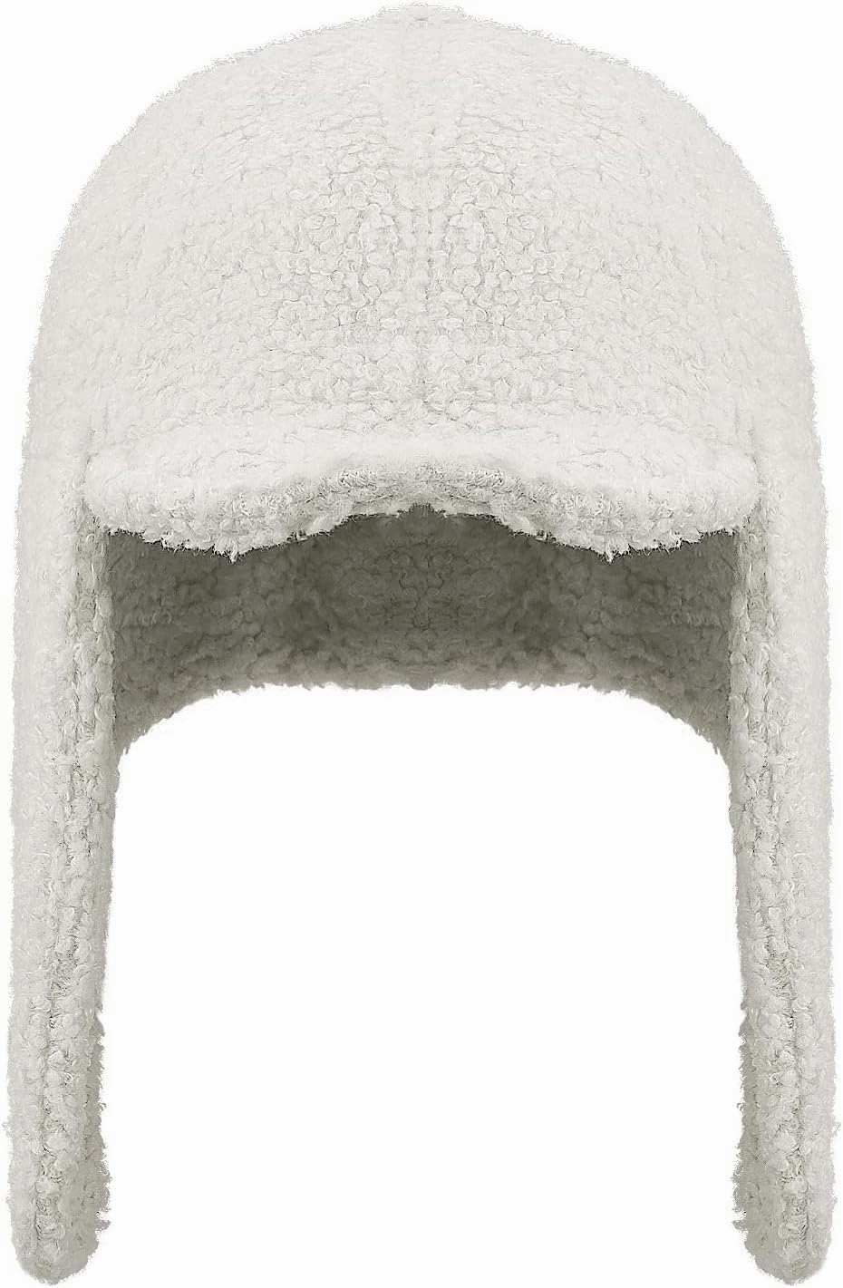 Clakllie Unisex Winter Trapper Hat Trooper Hat with Visor Snow Eskimo Hat Warm Russian Hat Ski Hat Earflaps Baseball Cap