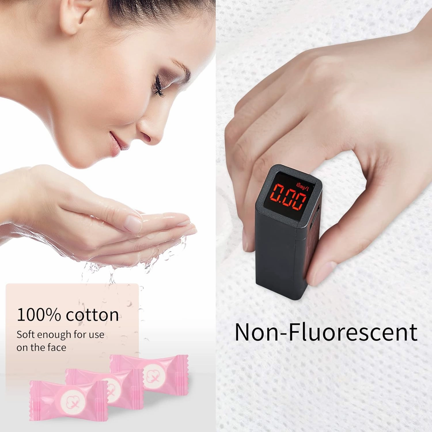 Classycoo Compressed Towel 200 PCS Mini Tablets Disposable Portable Face Towel Cotton Coin Tissue for Travel, Camping, Hiking, Sport, Beauty Salon, Home Hand Wipes and Other Outdoor Activities Pink